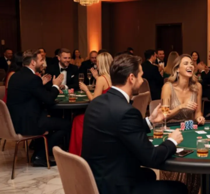Kadry z realizacji eventów kasynowych MoodSpark.click