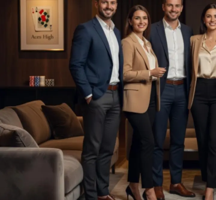 Zespół MoodSpark.click podczas prowadzenia eventu kasynowego